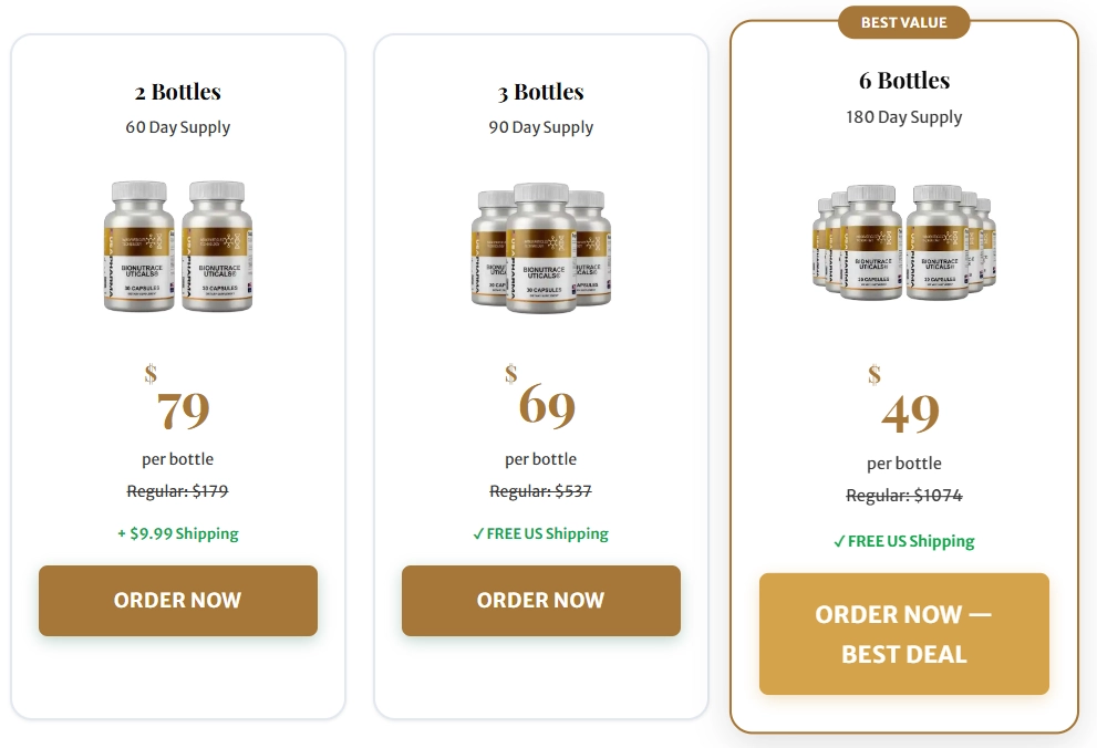 Bionutraceuticals official package pricing and bundle deals